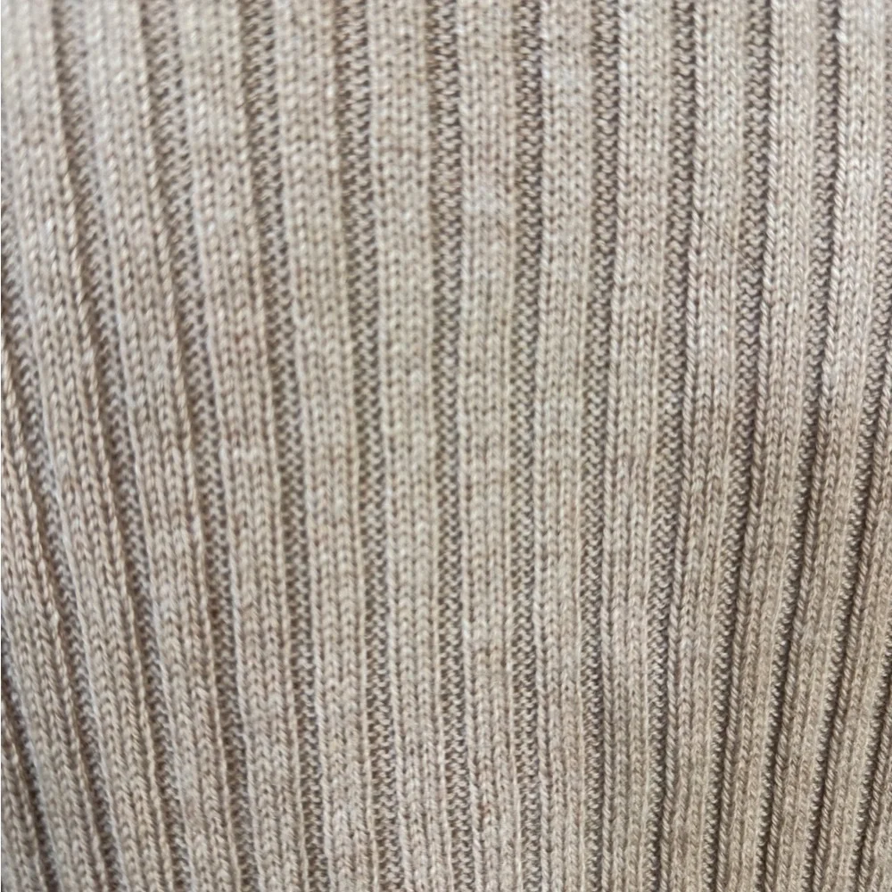 Amazon Essentials Tan Ribbed Cardigan Sweater - Picture 4 of 4